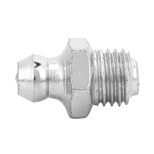Sonew 10pcs Metallersatz-Fettspitze-Düsennippel-Schmiermittelzubehör aus Qualifiziertem Stahl, Hohe Härte, Rostresistenz, Keine Leckage, Sorgt für eine Lange Servicezeit, die Zum (M8 gerade) von Sonew