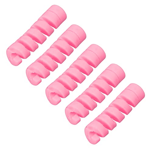 Sonew CANSUCC 5PCS GUMME Fahrradbremsbremskabelhülle - Spiraldesign -Rahmenschutzwrap für Fahrradschieber und Bremskabelgehäuse Schwarz (PINK) von Sonew