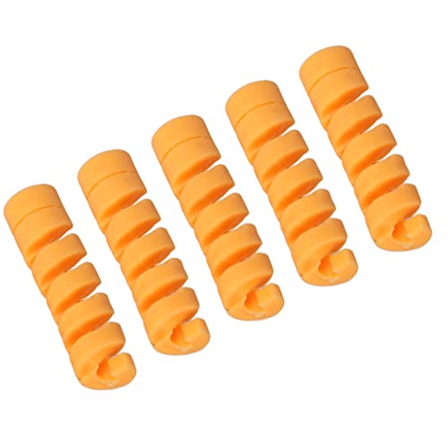 Sonew CANSUCC 5PCS GUMME Fahrradbremsbremskabelhülle - Spiraldesign -Rahmenschutzwrap für Fahrradschieber und Bremskabelgehäuse Schwarz (Yellow) von Sonew