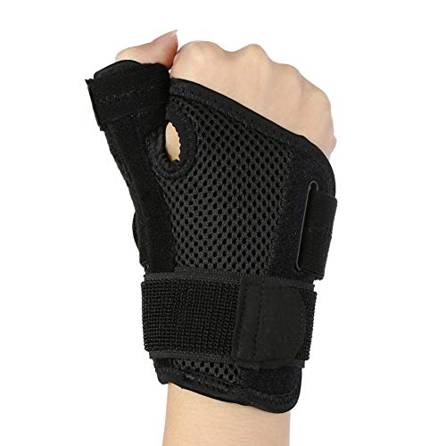 Sonew Daumenschiene, Arthritis Behandlungsorthese, Daumenschutz Zahnspange Unterstützung Splint Daumengelenk Verstauchungsschutz für rechte und linke Hand Schwarz von Sonew