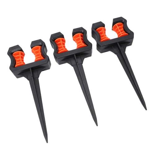 Sonew Gartenschlauchführer Spike mit Roller | Schlauchpositionierungshalter für Präzisionsbewässerung | Außen -Hof -Bewässerungsinstrument 3 Set von 3 von Sonew