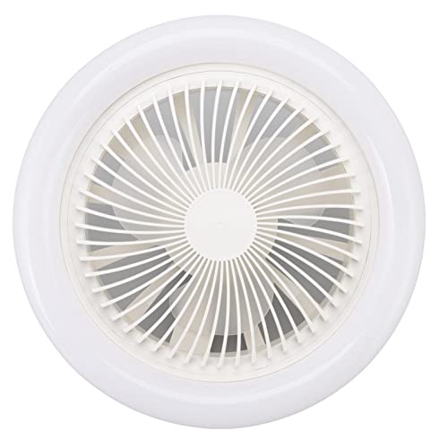 Sonew LED-Deckenleuchte mit Ventilator, 9,8 Zoll 36W geräuschlos Deckenventilator Licht mit 3 Windgeschwindigkeiten und 3 Lichtquellen, 1h, 2h, 4h Timer-Funktion, multifunktionale Fan mit Beleuchtung von Sonew