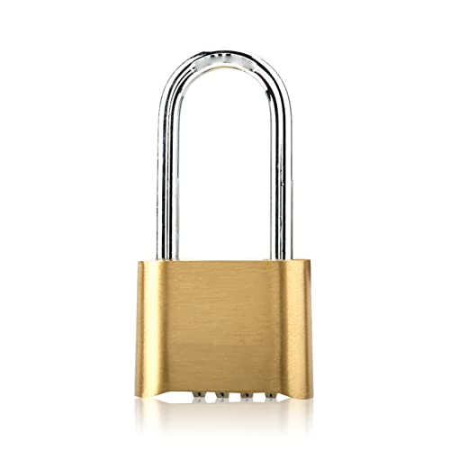 Sonew Schloss mit Zahlencode, Diebstahlsicheres Vorhängeschloss, Großes Messing Zahlenschloss mit Zweistelligem Passwort und erweiterten Verriegelungshaken Sonew Schloss mit Zahlencode, Diebstahlsicheres Vorhängeschloss, Großes Messing Zahlenschloss mit Zweistelligem Passwort und erweiterten Verriegelungshaken von Sonew