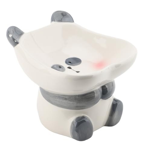 Sonew TIPP Proof Dog Food Schüssel, Erhöhte Keramikkatze -Fütterungsschale mit Niedlicher Cartoon Tierische Sparschwein für Zuhause von Sonew