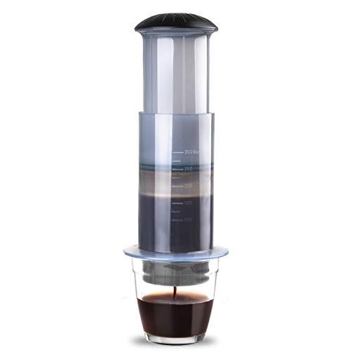 Sonew Tragbare Kaffeemaschine Pressemaschine Kaffee Handbuchautomat mit 50 Prozent Kaffeefilterpapier für Reiseberechnung Camping -Picknick von Sonew