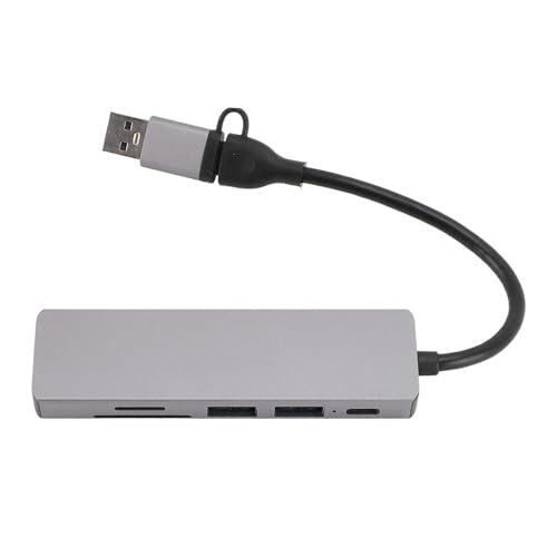 Sonew USB-C-HUB-Multiport-Adapter, Tragbarer USBC-Hub, Kompatibel mit Laptops, Tablets, Smartphones und Anderen Typ-C-Geräten von Sonew