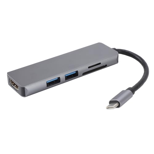Sonew USB-C-Hub-Multiport-Adapter, USB-C-zu-4K-Hub-Dongle mit Typ-C-zu-USB3.0-Dock, USB-C-Dockingstation für Datenübertragung von Sonew