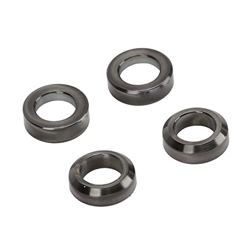 Sonew Vibrant Alloy Bike Bremsbremssattel Spacer -Set - Buntes Konkaves und Konvexes Design für Mountainbike Bremsbremsbremsbringer Accessoire (Black) von Sonew