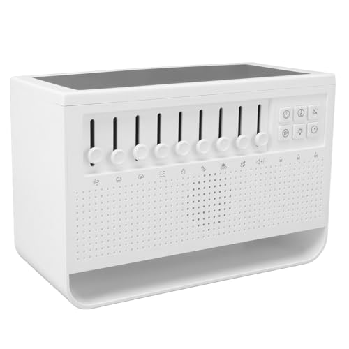 Sonew Weißrauschen Flamme Diffusor mit USB & Aromatherapy -Funktion | Simulationsflammeffekt & Luftbefeuchter für Home & Office | 200 Ml Wassertank und Schlafgeräusche von Sonew