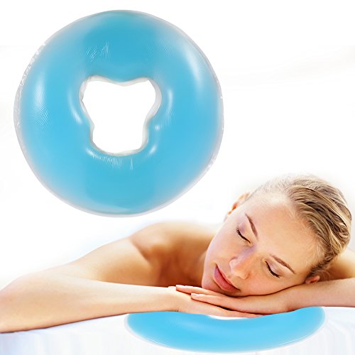 Spa Beauty Massage Silikon Kissen Massage Bett Kissen Massage Liegekissen Gesicht Silikon Pad für Spa Massage (Blau) von Sonew