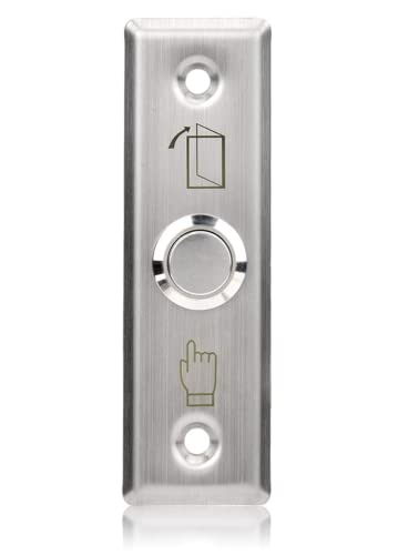 Tür Exit Release Push Button Entriegelungstaste aus Edelstahl zum Verriegeln der Tür, Türzugriffskontrollsystem Switch Panel Teil Access Control Türentriegelung Aus Entriegelungstaste Tür Exit Release Push Button Entriegelungstaste aus Edelstahl zum Verriegeln der Tür, Türzugriffskontrollsystem Switch Panel Teil Access Control Türentriegelung Aus Entriegelungstaste von Sonew