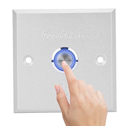 Türausgangsknopf Home Schalter Panel Push Button Release, Exit Taste, Türzugriffskontrollsystem Türöffnerschalter mit Kontrollleuchte für Tor/Export Automatische Steuerung von Sonew