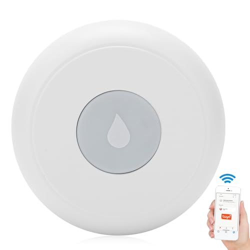 Wasserleckmelder Zigbee Wireless Intelligent Linkage Wasserlecksensor Wasserüberlaufmelder für Toiletten Badezimmer Küchen Keller Wassermelder von Sonew