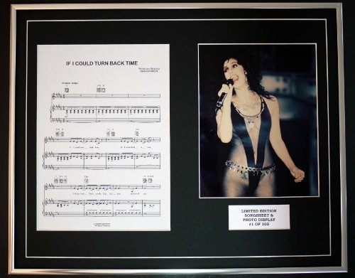 Cher/Lied Blatt & Photo Display/Limited Edition/Wenn ich dazu in Time von Song Sheet and Photo Display Limited Edition