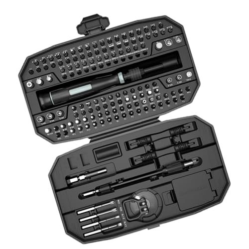 152-in-1 Präzises Schraubendreher-Set mit Stahl-Bit und ergonomischem Griff für Projekt-Elektronik-Reparatur, Hauswartung, präzises Werkzeug für Telefonreparatur 152-in-1 Präzises Schraubendreher-Set mit Stahl-Bit und ergonomischem Griff für Projekt-Elektronik-Reparatur, Hauswartung, präzises Werkzeug für Telefonreparatur von Songelt