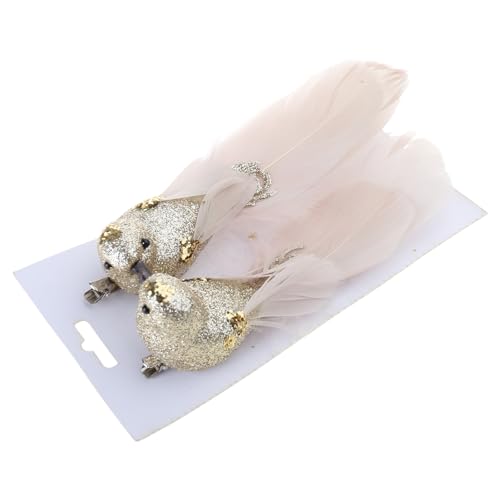 2 Stück dekorative gefiederte Vogelpaare gefiederte Vögel Behänge Ornament für Weihnachtsbaum Verzierung Geschenkverpackung Verzierung 2 Stück dekorative gefiederte Vogelpaare gefiederte Vögel Behänge Ornament für Weihnachtsbaum Verzierung Geschenkverpackung Verzierung von Songelt