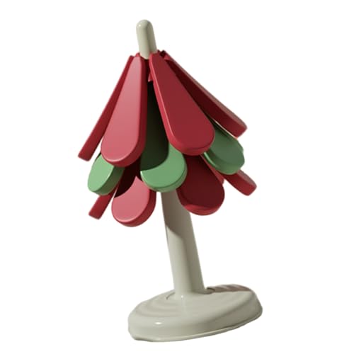 3 Stück Untersetzer Wärmedämmung Pad Weihnachtsbaum Form Tasse Pad ABS Textur geeignet für Zuhause und Büro Hitzebeständige Serviermatten von Songelt