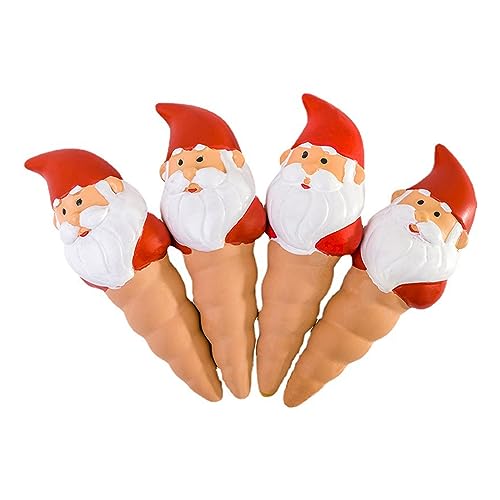 4 x Bewässerungsspikes, Keramik-Pflanzenpfähle, Weihnachtsmann-Form, für Innen- und Außenbereich, automatische Bewässerungsvorrichtung für Terrakotta-Spikes 4 x Bewässerungsspikes, Keramik-Pflanzenpfähle, Weihnachtsmann-Form, für Innen- und Außenbereich, automatische Bewässerungsvorrichtung für Terrakotta-Spikes von Songelt