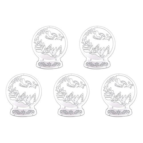 5 Stück Weihnachtsbaum-Stanzformen Prägeschablonen Weihnachten Metall Stanzformen für Scrapbooking Karte Dekoration von Songelt