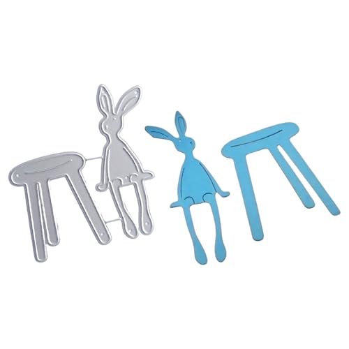 Ausstechformen mit Tierkaninchen, Karbonstahl, Stanzschablonen für Scrapbooking, Kartenherstellung, Backprojekte, Kuchenformen von Songelt