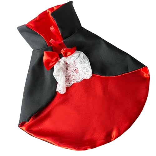 Bequemes Vampir-Kostüm aus Polyester, lustiger und persönlicher Haustierumhang für Halloween, Umhang für soziale Medien, zum Teilen von lustigen Haustierverkleidungen Bequemes Vampir-Kostüm aus Polyester, lustiger und persönlicher Haustierumhang für Halloween, Umhang für soziale Medien, zum Teilen von lustigen Haustierverkleidungen von Songelt