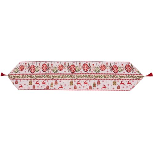 Bestickter Weihnachts-Tischläufer, isolierende Flaggen, Abdeckung für Neujahr, Festival, Tischdecke für Küche, Bauernhaus, Dekoration, Weihnachtsläufer Bestickter Weihnachts-Tischläufer, isolierende Flaggen, Abdeckung für Neujahr, Festival, Tischdecke für Küche, Bauernhaus, Dekoration, Weihnachtsläufer von Songelt