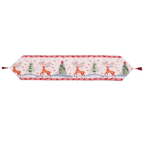 Bestickter Weihnachts-Tischläufer, isolierende Flaggen, Abdeckung für Neujahr, Festival, Tischdecke für Küche, Bauernhaus, Dekoration, Weihnachtsläufer Bestickter Weihnachts-Tischläufer, isolierende Flaggen, Abdeckung für Neujahr, Festival, Tischdecke für Küche, Bauernhaus, Dekoration, Weihnachtsläufer von Songelt