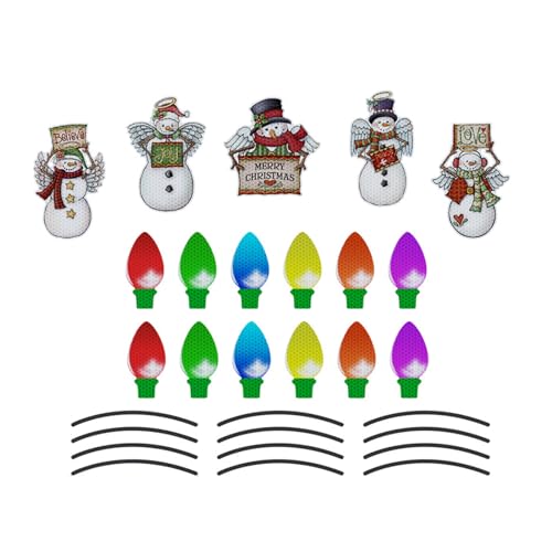 Bunte Dekorationen für Briefkasten, Kühlschrank und mehr Schneemann-Magnete, reflektierender Lichtaufkleber, Schneemann, weiche Auto-Party-Dekoration, Weihnachtsbirnen-Aufkleber Bunte Dekorationen für Briefkasten, Kühlschrank und mehr Schneemann-Magnete, reflektierender Lichtaufkleber, Schneemann, weiche Auto-Party-Dekoration, Weihnachtsbirnen-Aufkleber von Songelt