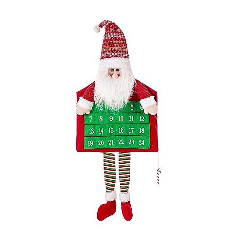 Countdown Weihnachtskalender Dekoration Weihnachtsmann Schneemann Festliche Wohnkultur Wand Tür Home Hanging Ornament Countdown bis Weihnachten mit Kindern von Songelt