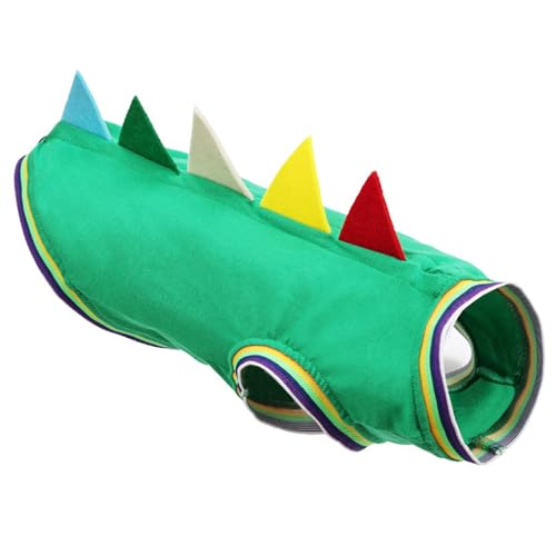 Dackel-Dinosaurier-Kostüm, Weste, 2-Bein-Design, einfach zu tragen, Haustier-Cosplay-Outfit für Halloween-Partys und Versammlungen, Hundekostüm Dackel-Dinosaurier-Kostüm, Weste, 2-Bein-Design, einfach zu tragen, Haustier-Cosplay-Outfit für Halloween-Partys und Versammlungen, Hundekostüm von Songelt