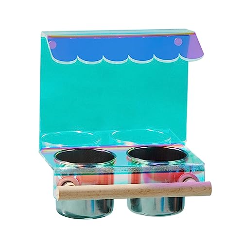 Dazzled Color Acryl Vogelstange Sittiche Ständer Plattform Papagei Pfote Schleifen Klettern Sticks Vogelkäfig Zubehör Käfig Zubehör für Sittiche Sitzstangen für Leiter von Songelt