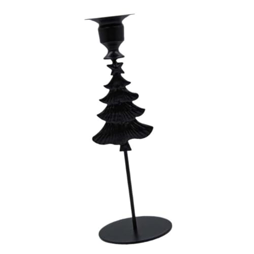 Dekorativer schwarzer Metallhalter für Weihnachtsbaum, hoher Fuß, Kerzenständer für Festivals, Tischdekoration, Ornament, hoher Fuß, Metallhalter Dekorativer schwarzer Metallhalter für Weihnachtsbaum, hoher Fuß, Kerzenständer für Festivals, Tischdekoration, Ornament, hoher Fuß, Metallhalter von Songelt