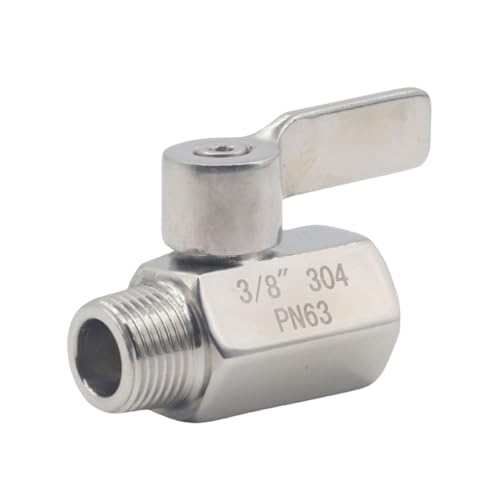 Edelstahl Kleine Kugelhähne für Handbrause Bidet Sprüher Gewinde Platzsparend Wasserdurchfluss Steuergerät NPT Dusche Wasser Steuerventile von Songelt