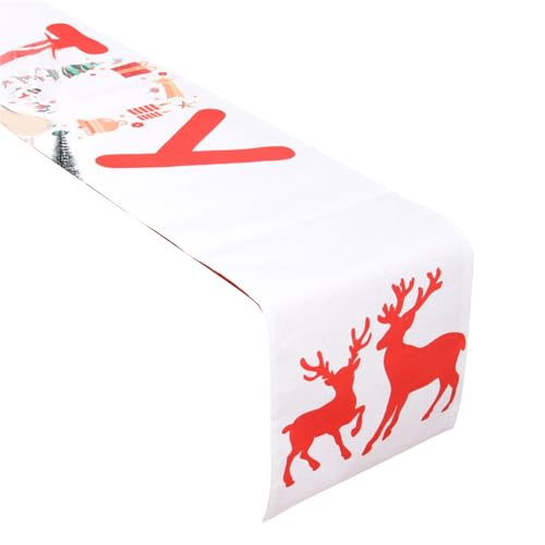 Eleganter Tischläufer, Weihnachtsaccessoire mit feiner Handwerkskunst für Esszimmer, Urlaub, Schreibtischdekoration, festliches Weihnachtsaccessoire Eleganter Tischläufer, Weihnachtsaccessoire mit feiner Handwerkskunst für Esszimmer, Urlaub, Schreibtischdekoration, festliches Weihnachtsaccessoire von Songelt