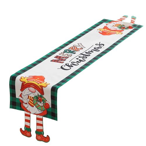 Eleganter Tischläufer, Weihnachtsaccessoire mit feiner Handwerkskunst für Esszimmer, Urlaub, Schreibtischdekoration, festliches Weihnachtsaccessoire Eleganter Tischläufer, Weihnachtsaccessoire mit feiner Handwerkskunst für Esszimmer, Urlaub, Schreibtischdekoration, festliches Weihnachtsaccessoire von Songelt