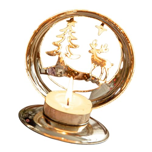 Eleganter goldener Kerzenhalter aus Eisen, Metall-Mittelstücke für Tisch, Esszimmer und Schlafzimmer, Ambiente Eleganter goldener Kerzenhalter aus Eisen, Metall-Mittelstücke für Tisch, Esszimmer und Schlafzimmer, Ambiente von Songelt