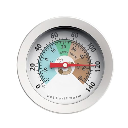 Erde 10 ~ 76 °C 4.4 °C ~ 82.2 °C Edelstahl-Temperaturzifferblätter für Gartenrasen Pflanzenerde von Songelt