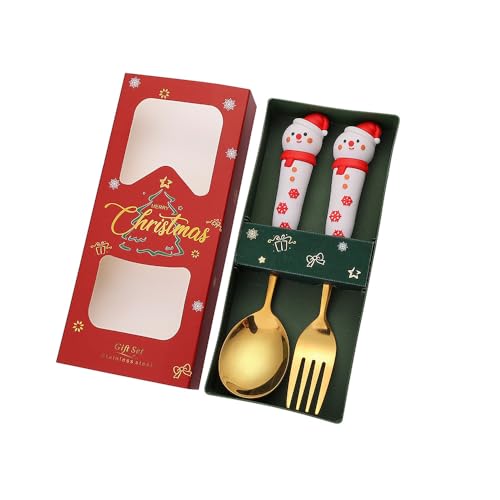 Festival Löffel und Gabel Set 410 Edelstahl Weihnachtsbesteck Praktische Essutensilien Geeignet für Zuhause und Event Party Tischdekoration Festival Löffel und Gabel Set 410 Edelstahl Weihnachtsbesteck Praktische Essutensilien Geeignet für Zuhause und Event Party Tischdekoration von Songelt