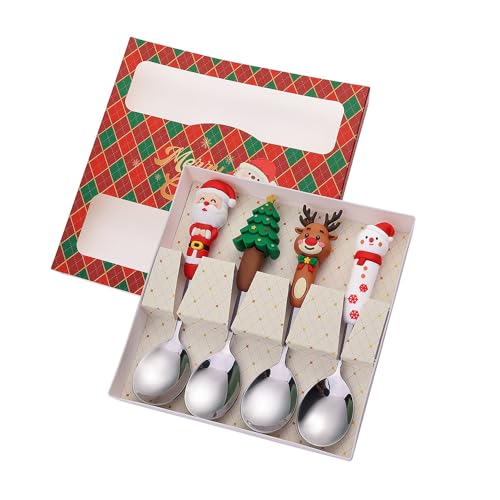 Festival Löffel und Gabel Set 410 Edelstahl Weihnachtsbesteck Praktische Essutensilien Geeignet für Zuhause und Event Party Tischdekoration Festival Löffel und Gabel Set 410 Edelstahl Weihnachtsbesteck Praktische Essutensilien Geeignet für Zuhause und Event Party Tischdekoration von Songelt