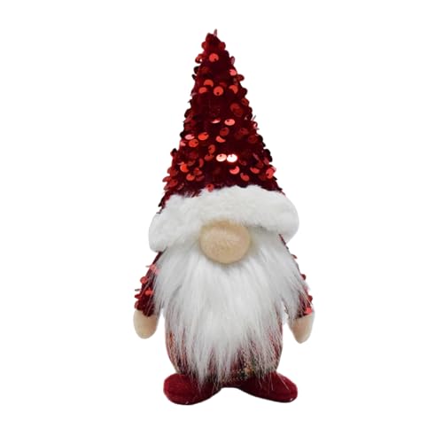 Festival handgefertigte Zwerge Zwerg Plüschpuppen Weihnachtsdekoration mit Paillettenhut für Tisch und Bücherregal Display Urlaub Ornament Festival handgefertigte Zwerge Zwerg Plüschpuppen Weihnachtsdekoration mit Paillettenhut für Tisch und Bücherregal Display Urlaub Ornament von Songelt