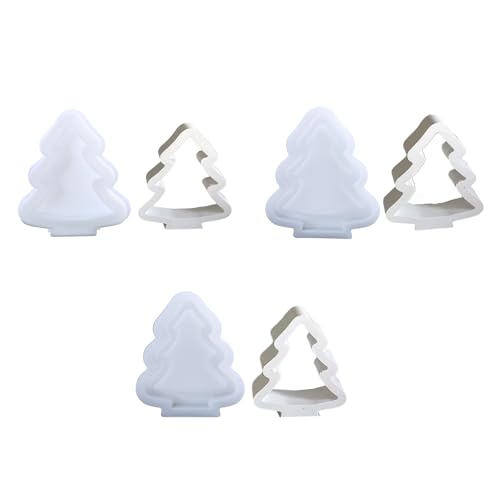 Flexible Silikonform, hohl, Weihnachtsbaumdekoration, temperaturbeständiger Gips, für Ornamente, Jahrestage, Geschenk von Songelt