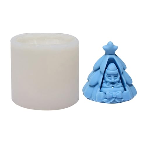Flexible Silikonform für Weihnachtsbaum, duftende Aromatherapie, handgemachte Schreibtischdekoration, einfache Entformung, Silikonform von Songelt