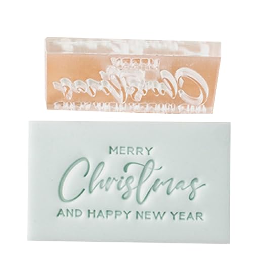 Fondantformen mit Weihnachtswünschen, Backzubehör, Keksformen für Heimmenschen und Dessert-Enthusiasten von Songelt