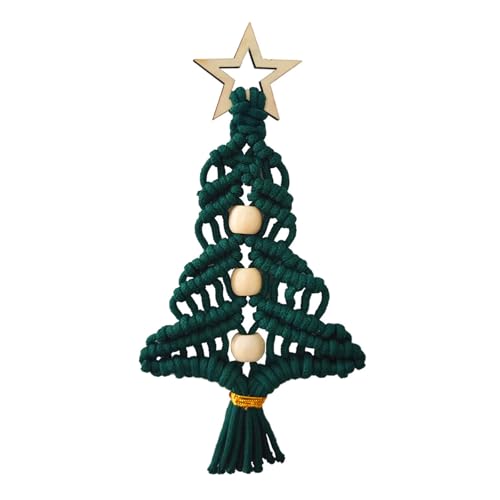 Gehäkelter Weihnachtsbaum für Heimdekoration, Neujahrsschild, schöne Miniaturen, Urlaubsschild Gehäkelter Weihnachtsbaum für Heimdekoration, Neujahrsschild, schöne Miniaturen, Urlaubsschild von Songelt