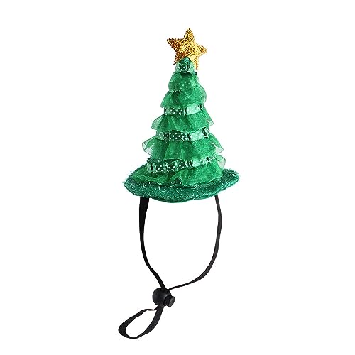 Grüner Hut in Weihnachtsbaumform für Partys, Haustiere, Hunde, hält warm, Kopfbedeckung, Winter, Cosplay, Zubehör für Haustiere, Weihnachtsrequisiten Grüner Hut in Weihnachtsbaumform für Partys, Haustiere, Hunde, hält warm, Kopfbedeckung, Winter, Cosplay, Zubehör für Haustiere, Weihnachtsrequisiten von Songelt