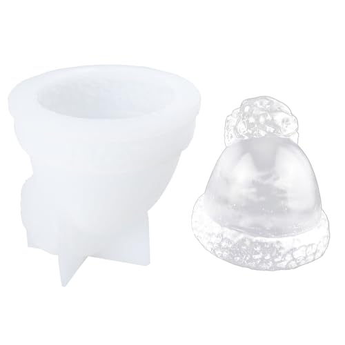 Handgefertigte Silikonform für Weihnachtsmütze, Schneemann, Ornamente, Duft, Gips, Ornamente, Tropfenform, Harz-Form für Dekoration, Weihnachtsmütze, Schneemann, Formen für Harzguss von Songelt