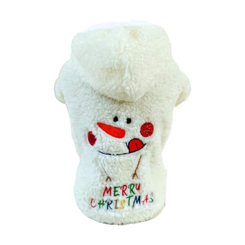 Hundemantel, Weihnachtspullover für kaltes Wetter, zweibeinige Kleidung, Welpen, drinnen und draußen, Outfit, Winter-Kapuzenpullover Hundemantel, Weihnachtspullover für kaltes Wetter, zweibeinige Kleidung, Welpen, drinnen und draußen, Outfit, Winter-Kapuzenpullover von Songelt
