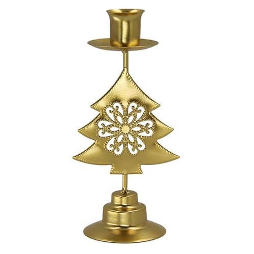 Kerzenständer aus Eisen mit ausgehöhltem Weihnachtsstern und Herzmuster, Kerzenständer für Tischdekoration, Metall-Kerzenständer Kerzenständer aus Eisen mit ausgehöhltem Weihnachtsstern und Herzmuster, Kerzenständer für Tischdekoration, Metall-Kerzenständer von Songelt