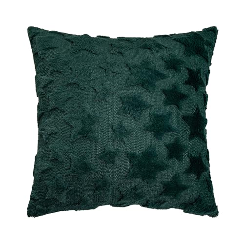 Kissenbezug mit saisonalem Symbol, strukturiert, pelzig, atmungsaktiver Stoff, für Sofa, Bett, Stuhl, saisonaler Akzent, bestickter Stern Kissenbezug mit saisonalem Symbol, strukturiert, pelzig, atmungsaktiver Stoff, für Sofa, Bett, Stuhl, saisonaler Akzent, bestickter Stern von Songelt