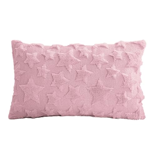 Kissenbezug mit saisonalem Symbol, strukturiert, pelzig, atmungsaktiver Stoff, für Sofa, Bett, Stuhl, saisonaler Akzent, bestickter Stern Kissenbezug mit saisonalem Symbol, strukturiert, pelzig, atmungsaktiver Stoff, für Sofa, Bett, Stuhl, saisonaler Akzent, bestickter Stern von Songelt